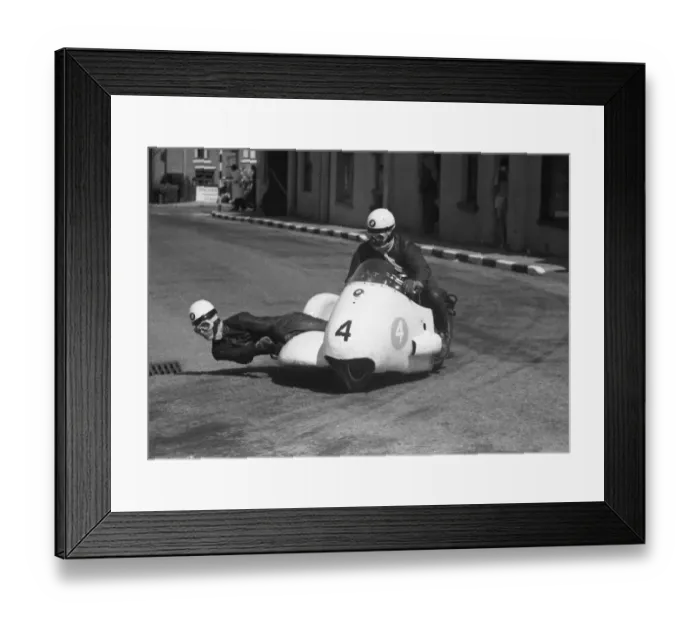 Framed Print : Loni Neussner & Dieter Hess (BMW) 1958 Sidecar TT Framed Print : Loni Neussner & Dieter Hess (BMW) 1958 Sidecar TT
