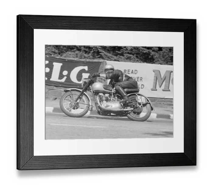 Framed Print : E G Oughton (Triumph) 1951 Senior Clubman TT Framed Print : E G Oughton (Triumph) 1951 Senior Clubman TT