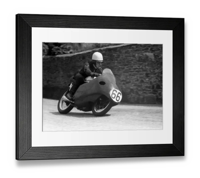 Framed Print : Mike O Rourke (Norton) 1957 Junior TT Framed Print : Mike O Rourke (Norton) 1957 Junior TT