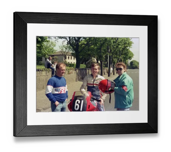 Framed Print : Chris Petty (Honda) 1987 Formula 2 TT Framed Print : Chris Petty (Honda) 1987 Formula 2 TT