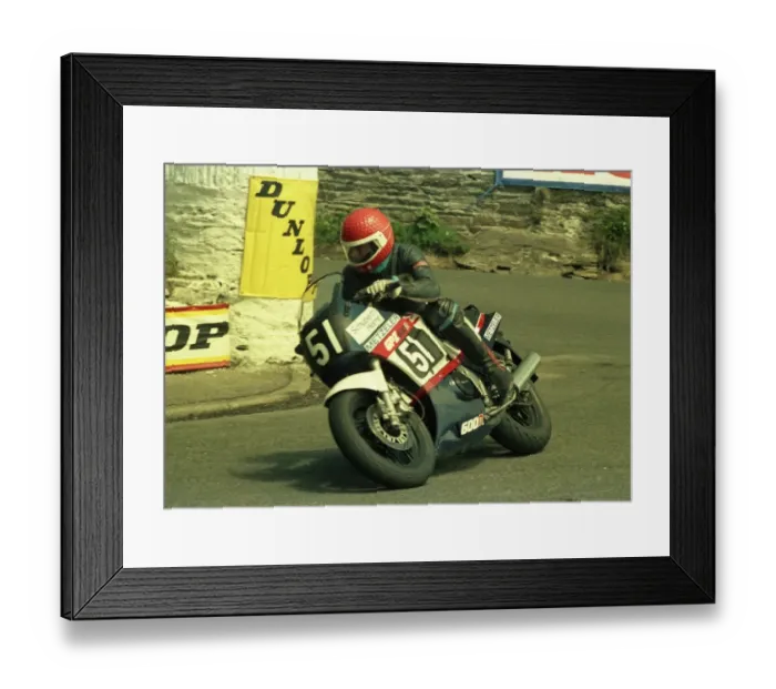 Framed Print : Karl Heinz Diepold (Kawasaki) 1986 Formula 2 TT Framed Print : Karl Heinz Diepold (Kawasaki) 1986 Formula 2 TT