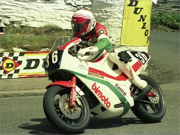 Davide Tardozzi (Cagiva Bimota) 1986 Formula 2 TT
