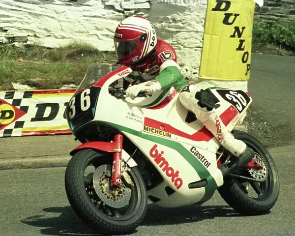 Davide Tardozzi (Cagiva Bimota) 1986 Formula 2 TT