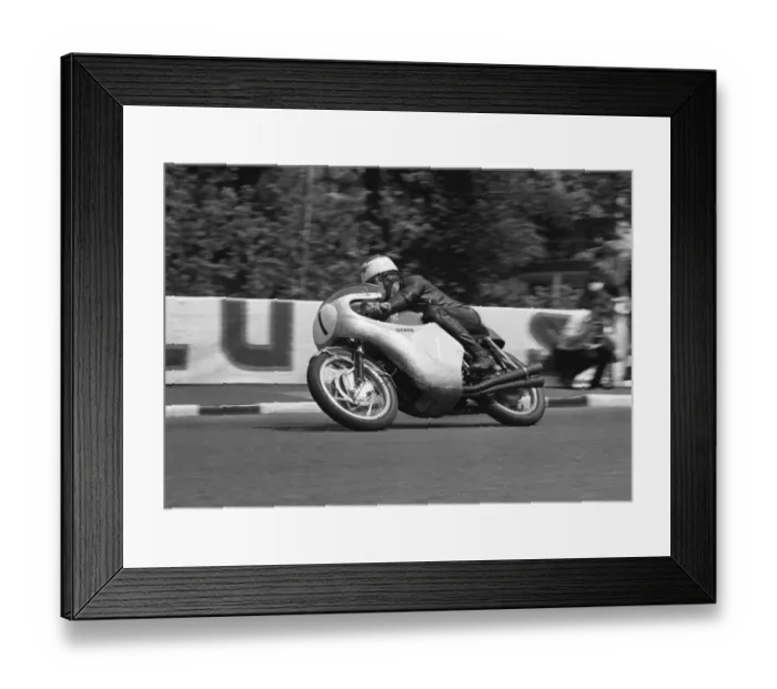 Framed Print : Tom Phillis (Honda) 1962 Junior TT