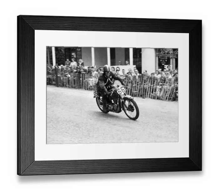 Framed Print : James Porter (AJS) 1950 Senior Clubman TT Framed Print : James Porter (AJS) 1950 Senior Clubman TT