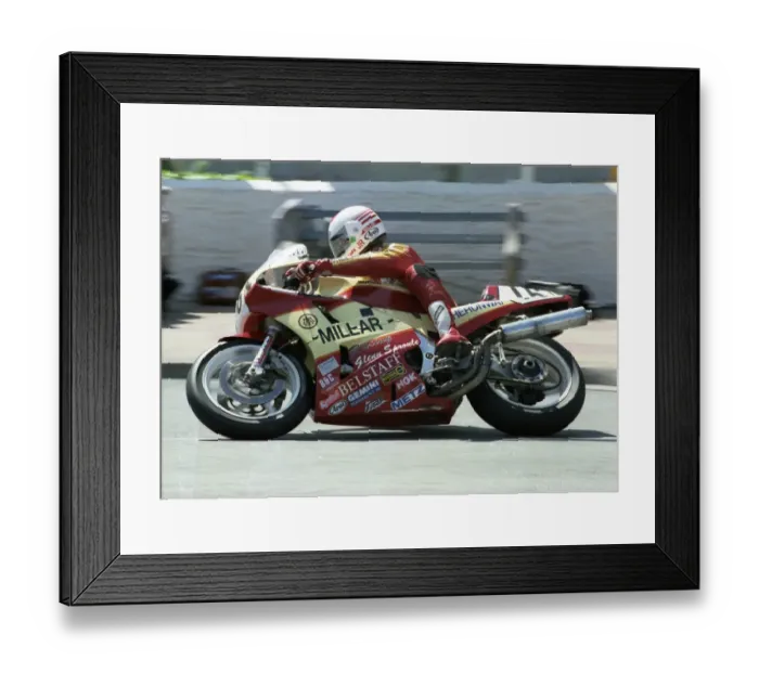 Framed Print : Johnny Rea (Yamaha) 1991 Formula One TT Framed Print : Johnny Rea (Yamaha) 1991 Formula One TT