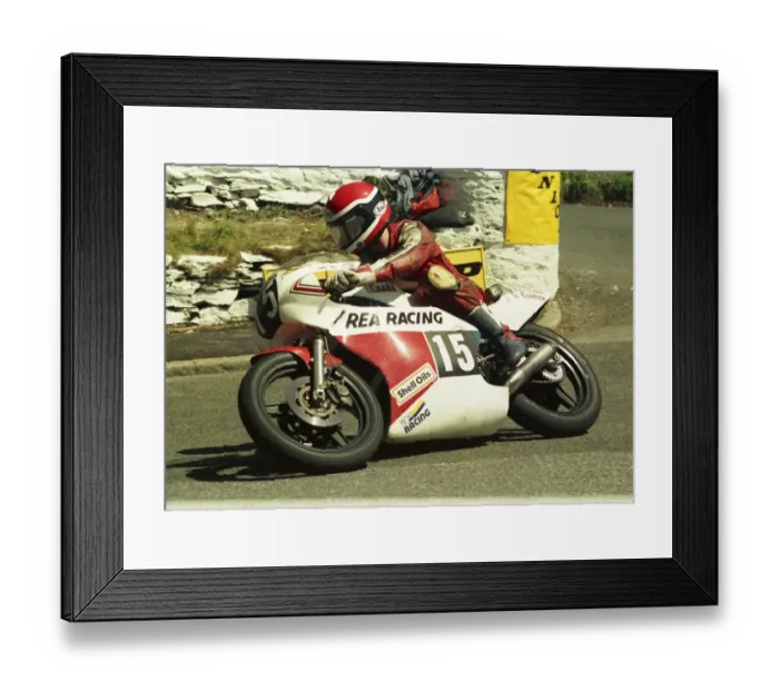 Framed Print : Johnny Rea (Yamaha) 1987 Formula Three TT Framed Print : Johnny Rea (Yamaha) 1987 Formula Three TT