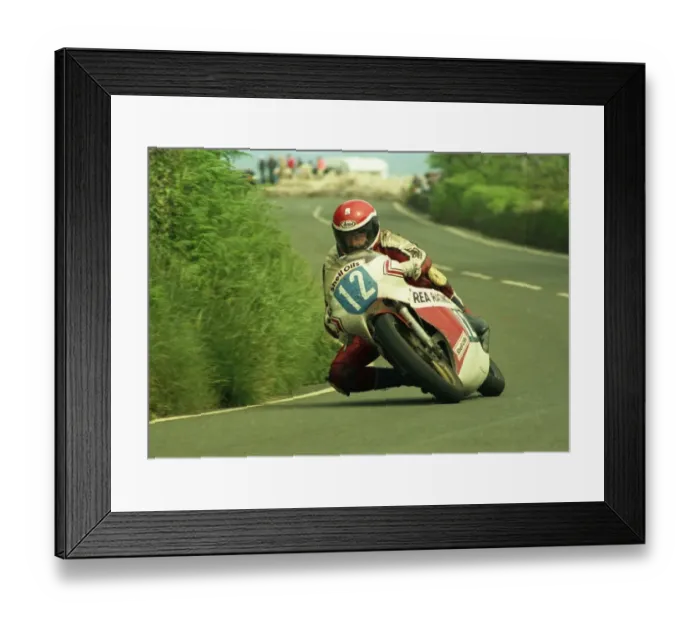 Framed Print : Johnny Rea (Yamaha) 1987 Junior TT Framed Print : Johnny Rea (Yamaha) 1987 Junior TT