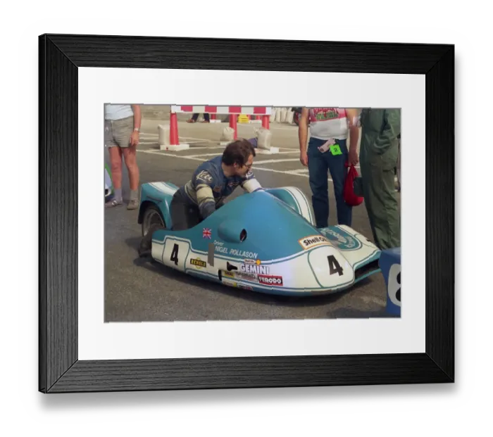 Framed Print : Nigel Rollason (Barton Phoenix) 1987 Sidecar TT Framed Print : Nigel Rollason (Barton Phoenix) 1987 Sidecar TT
