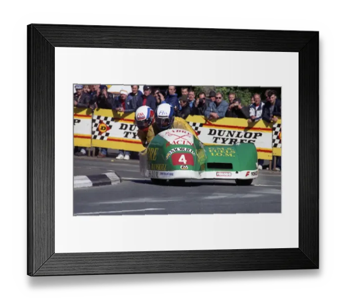 Framed Print : Dave Saville & Dave Hall (Sabre Yamaha) 1990 Sidecar TT Framed Print : Dave Saville & Dave Hall (Sabre Yamaha) 1990 Sidecar TT