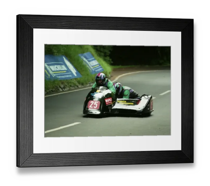 Framed Print : Wally Saunders & Rick Roberts (Ireson) 1998 Sidecar TT Framed Print : Wally Saunders & Rick Roberts (Ireson) 1998 Sidecar TT