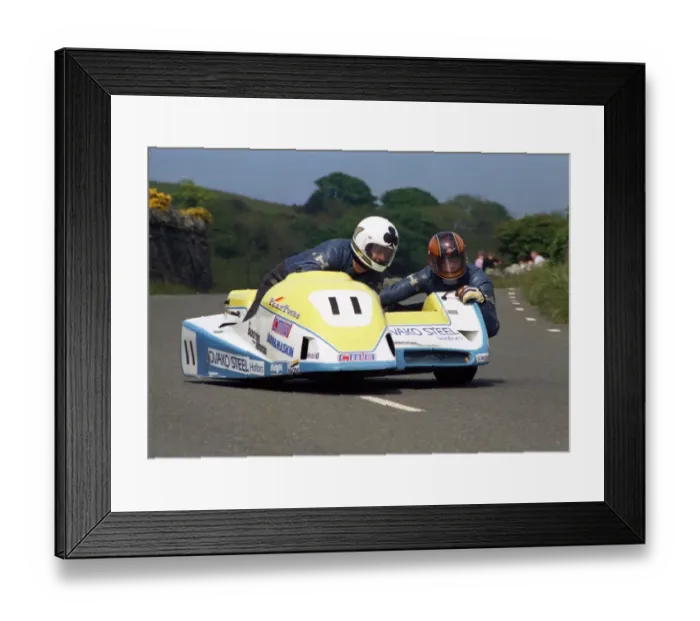 Framed Print : Lars Schwartz & Leif Gustavsson (LGMY Ireson) 1987 Sidecar TT Framed Print : Lars Schwartz & Leif Gustavsson (LGMY Ireson) 1987 Sidecar TT