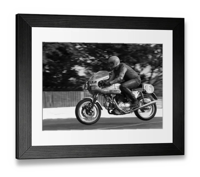 Framed Print : Charlie Sanby (Ducati) 1974 Production TT Framed Print : Charlie Sanby (Ducati) 1974 Production TT