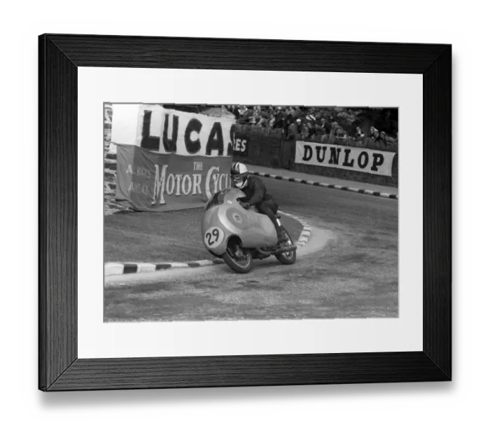 Framed Print : Cecil Sandford (Guzzi) 1957 Lightweight TT Framed Print : Cecil Sandford (Guzzi) 1957 Lightweight TT