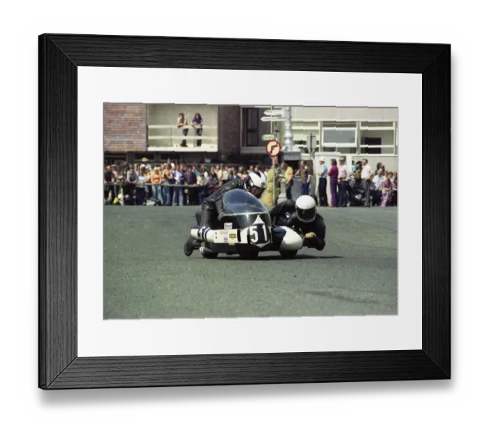 Framed Print : Selby Sargison & Ian Wilson (BSA) 1976 500 Sidecar TT Framed Print : Selby Sargison & Ian Wilson (BSA) 1976 500 Sidecar TT