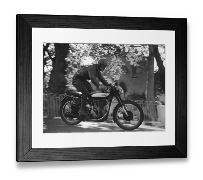 Framed Print : Charlie Salt (Norton) 1949 Senior TT Framed Print : Charlie Salt (Norton) 1949 Senior TT