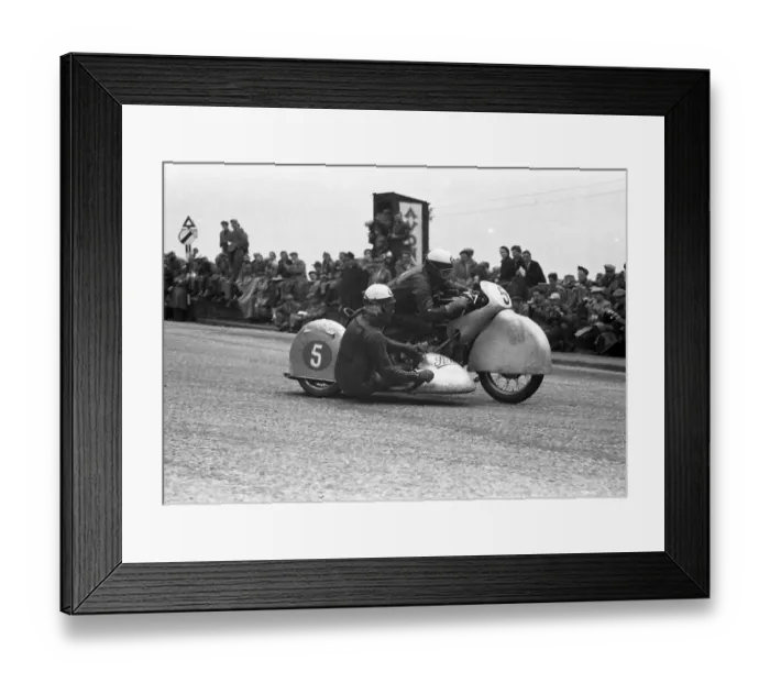 Framed Print : Walter Schneider & Hans Strauss (BMW) 1955 Sidecar TT Framed Print : Walter Schneider & Hans Strauss (BMW) 1955 Sidecar TT