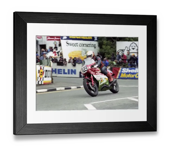 Framed Print : Pat Slinn (Ducati) 1982 Parade Lap Framed Print : Pat Slinn (Ducati) 1982 Parade Lap