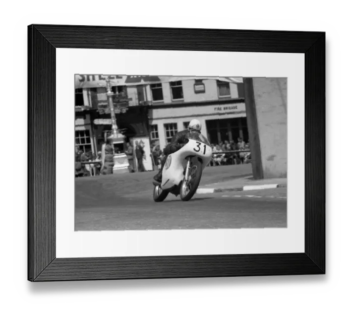 Framed Print : Bill Smith (AJS) 1963 Junior TT Framed Print : Bill Smith (AJS) 1963 Junior TT