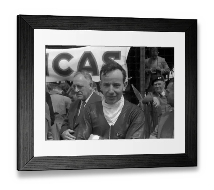 Framed Print : John Surtees, 1958 Junior TT Framed Print : John Surtees, 1958 Junior TT