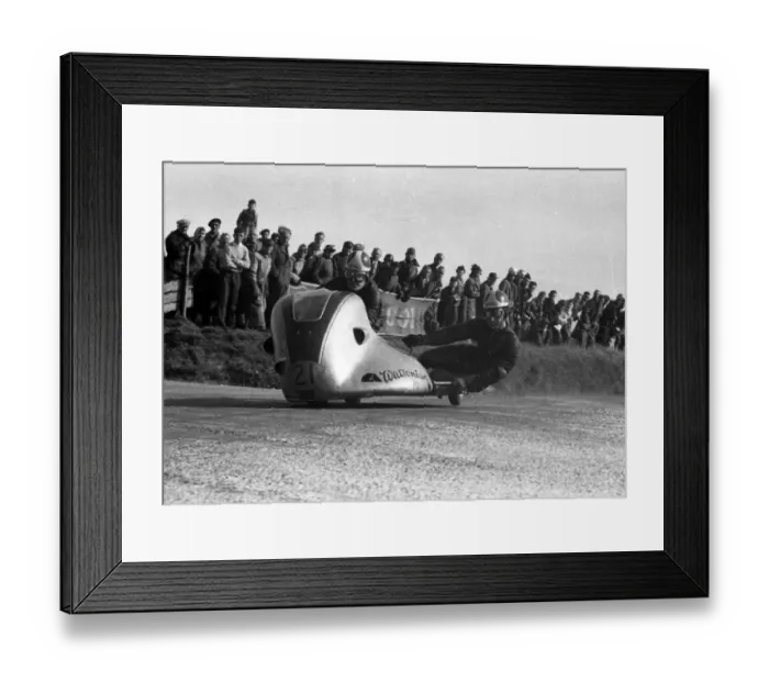 Framed Print : Frank & Ray Taylor (Norton) 1956 Sidecar TT Framed Print : Frank & Ray Taylor (Norton) 1956 Sidecar TT