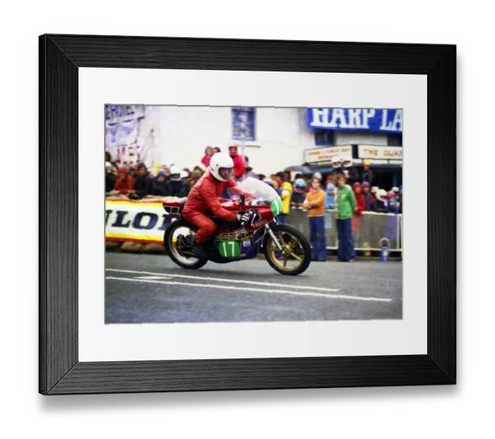 Framed Print : Alain Terras (Yamaha) 1977 Junior TT Framed Print : Alain Terras (Yamaha) 1977 Junior TT