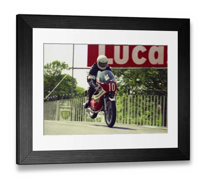 Framed Print : Derek Tierney (Yamaha) 1976 Production TT Framed Print : Derek Tierney (Yamaha) 1976 Production TT