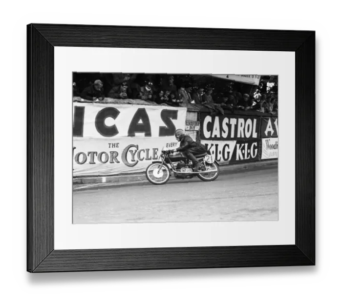 Framed Print : James Thomson (MV) 1954 Ultra Lightweight TT