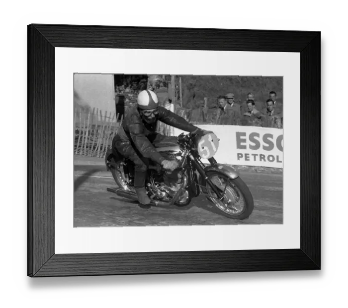 Framed Print : Fred Wallis (BSA) 1956 Junior Clubman TT Framed Print : Fred Wallis (BSA) 1956 Junior Clubman TT