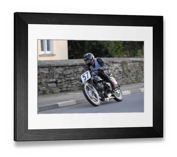 Framed Print : Tony Ainley (Velocette) 2009 Classic Junior Manx Grand Prix Framed Print : Tony Ainley (Velocette) 2009 Classic Junior Manx Grand Prix