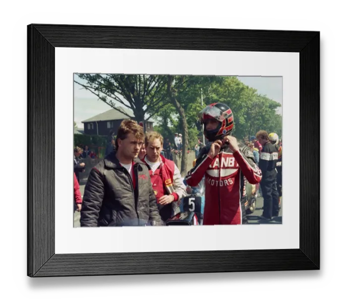 Framed Print : John Weeden (Yamaha) 1987 Formula 2 TT Framed Print : John Weeden (Yamaha) 1987 Formula 2 TT
