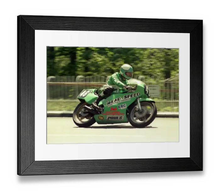 Framed Print : Mark Westmorland (Yamaha) 1986 Formula 2 TT Framed Print : Mark Westmorland (Yamaha) 1986 Formula 2 TT