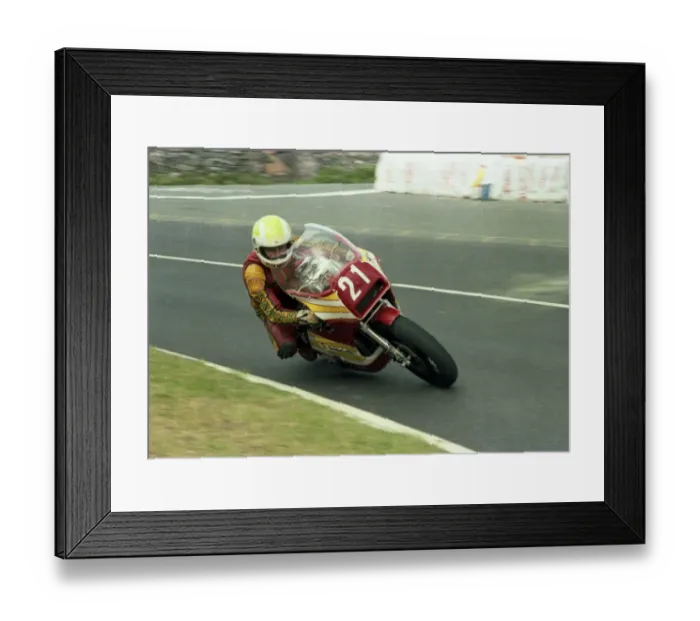 Framed Print : Jim Wells (P&M Kawasaki) 1983 Formula One TT Framed Print : Jim Wells (P&M Kawasaki) 1983 Formula One TT