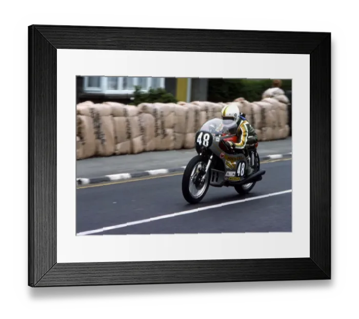 Framed Print : Nev Watts (Honda) 1977 Formula 3 TT Framed Print : Nev Watts (Honda) 1977 Formula 3 TT