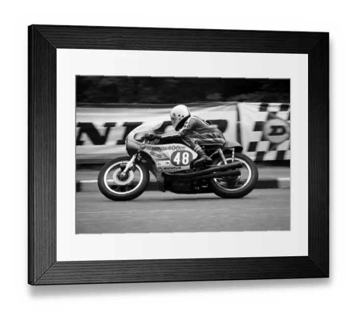Framed Print : Nev Watts (Honda) 1977 Formula 3 TT Framed Print : Nev Watts (Honda) 1977 Formula 3 TT