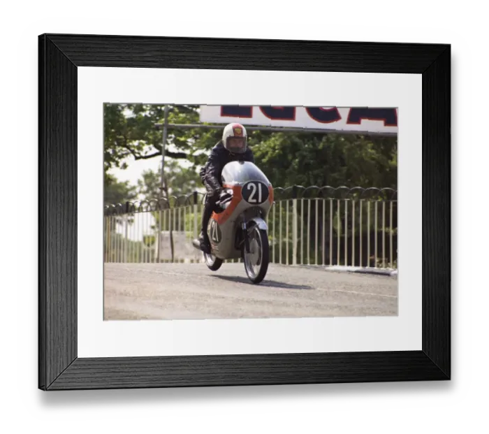 Framed Print : Nev Watts (Honda) 1971 Ultra Lightweight TT Framed Print : Nev Watts (Honda) 1971 Ultra Lightweight TT