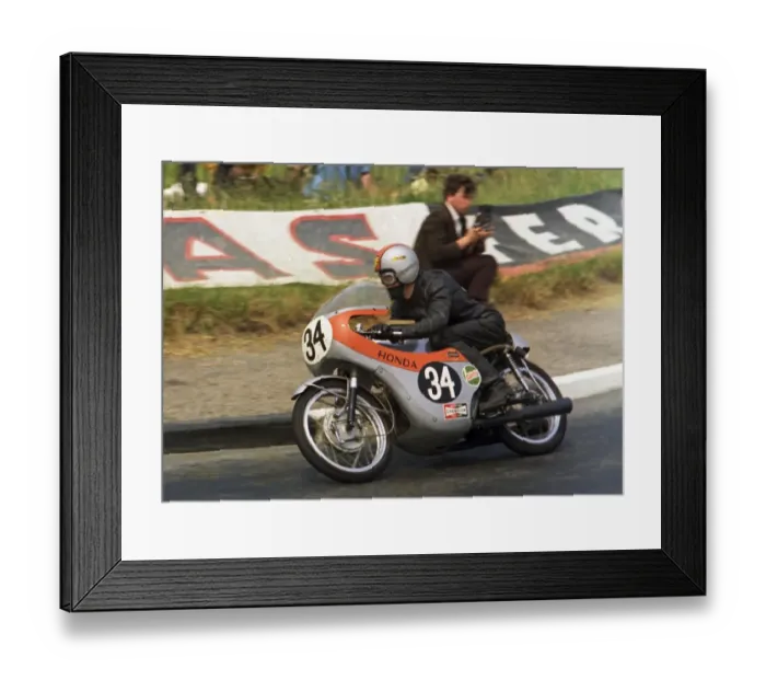 Framed Print : Nev Watts (Honda) 1970 Ultra Lightweight TT Framed Print : Nev Watts (Honda) 1970 Ultra Lightweight TT