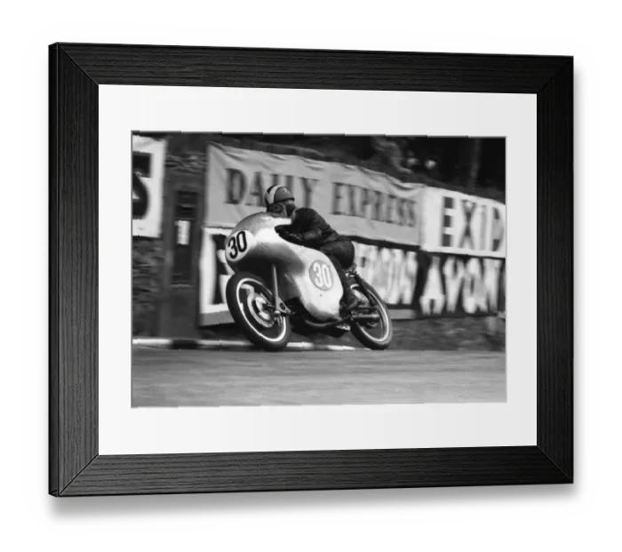 Framed Print : Arthur Wheeler (Guzzi) 1961 Lightweight TT Framed Print : Arthur Wheeler (Guzzi) 1961 Lightweight TT