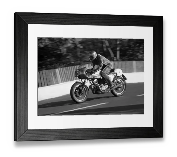 Framed Print : Malcolm Wheeler (Ducati) 1976 Production TT Framed Print : Malcolm Wheeler (Ducati) 1976 Production TT