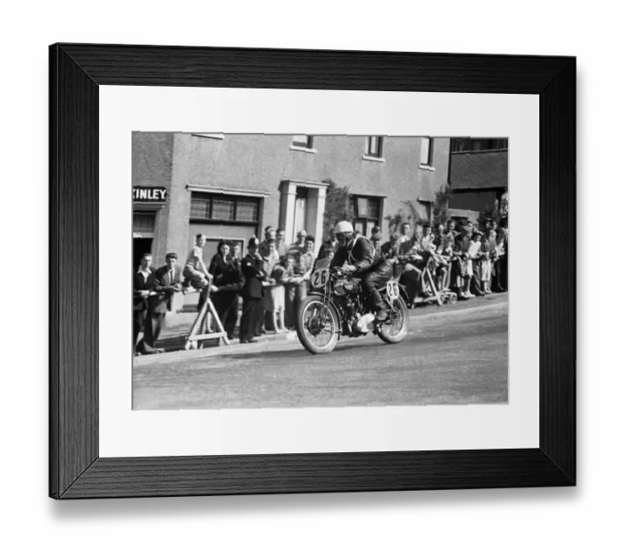 Framed Print : Bill Webster (Rudge) 1951 Lightweight TT Framed Print : Bill Webster (Rudge) 1951 Lightweight TT