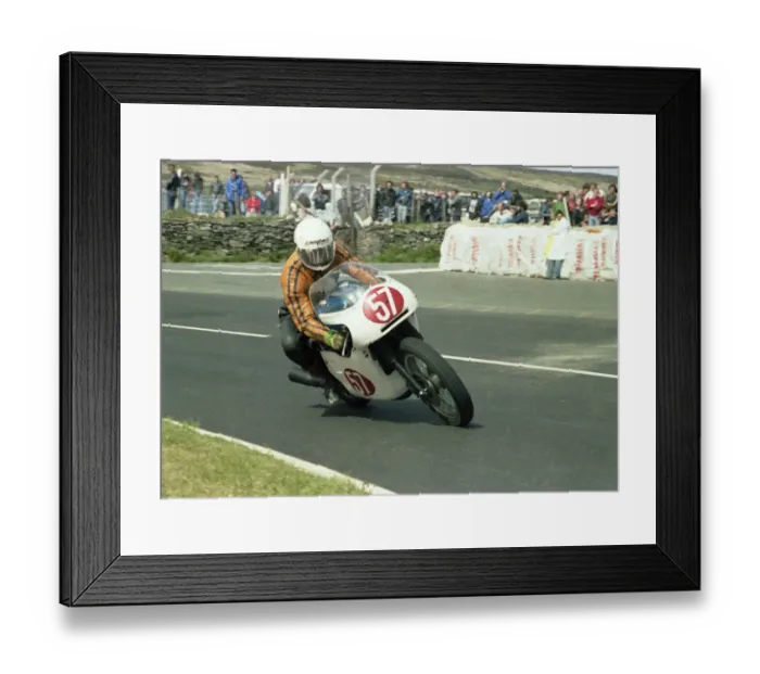 Framed Print : Derek Wood (Triumph) 1983 Formula One TT