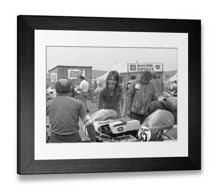 Framed Print : Charlie Williams (Johnson Yamaha) 1973 Ultra Lightweight TT Framed Print : Charlie Williams (Johnson Yamaha) 1973 Ultra Lightweight TT