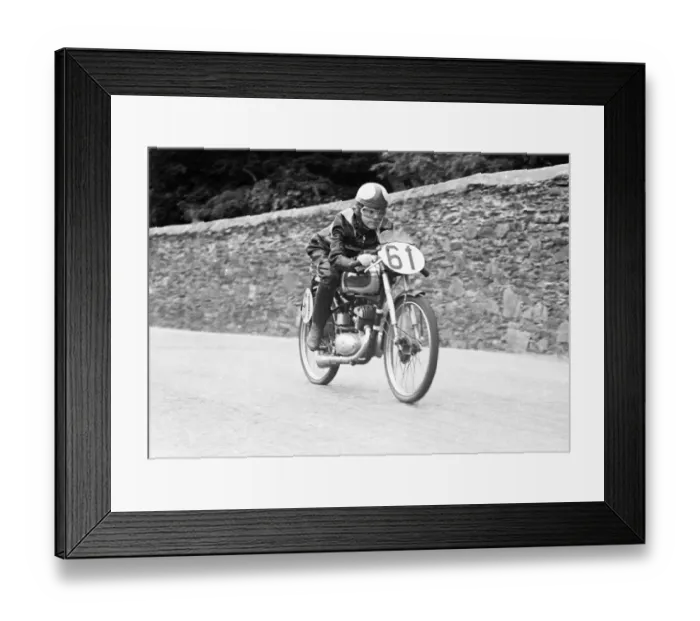Framed Print : Harvey Williams (BSA) 1952 Ultra Lightweight TT Framed Print : Harvey Williams (BSA) 1952 Ultra Lightweight TT