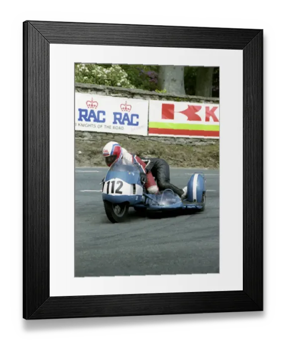 Framed Print : Steve Woodward & Sue Allen (BSA) 1993 Classic Parade Lap Framed Print : Steve Woodward & Sue Allen (BSA) 1993 Classic Parade Lap