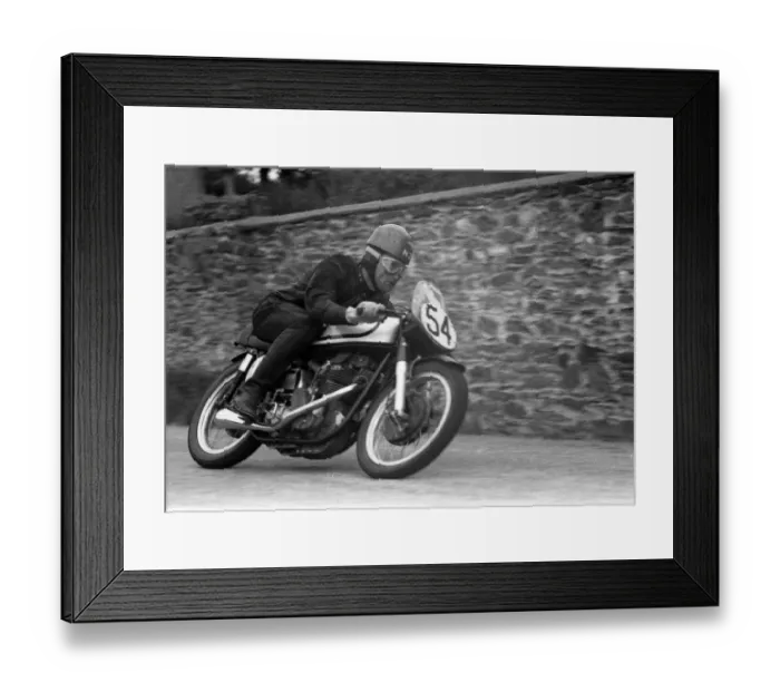 Framed Print : Ian Yeates (Norton) 1957 Junior TT Framed Print : Ian Yeates (Norton) 1957 Junior TT