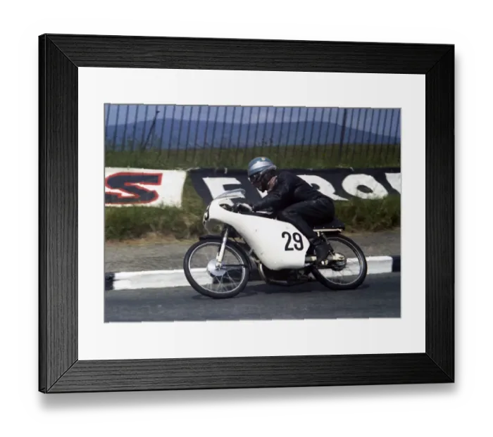 Framed Print : Malcolm Worsley (Itom) 1967 50cc TT Framed Print : Malcolm Worsley (Itom) 1967 50cc TT