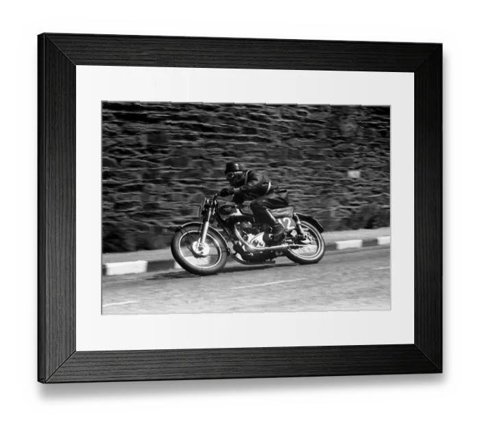 Framed Print : Neville Wooderson (Matchless) 1953 Senior Clubman TT Framed Print : Neville Wooderson (Matchless) 1953 Senior Clubman TT