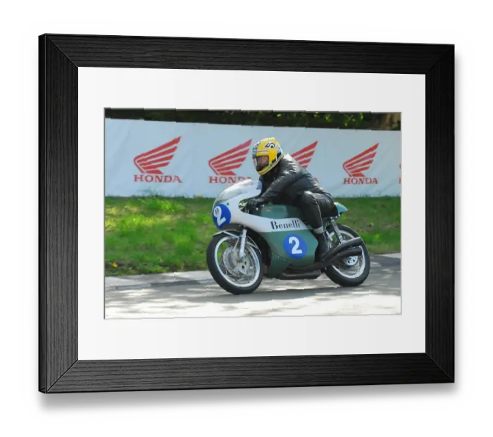 Framed Print : Luciano Battisti (Benelli) 2016 Classic TT Parade Lap Framed Print : Luciano Battisti (Benelli) 2016 Classic TT Parade Lap