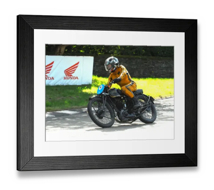 Framed Print : David Bardwell (Velocette) 2016 Classic TT Parade Lap Framed Print : David Bardwell (Velocette) 2016 Classic TT Parade Lap