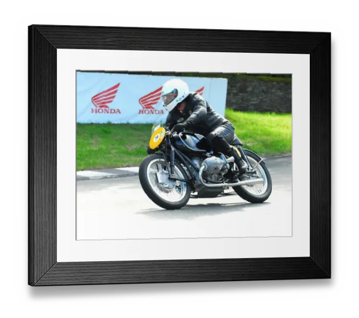 Framed Print : Jurgen Schwarzmann (BMW) 2016 Classic TT Parade Lap